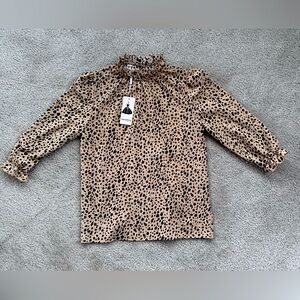 NWT women’s leopard print shirt